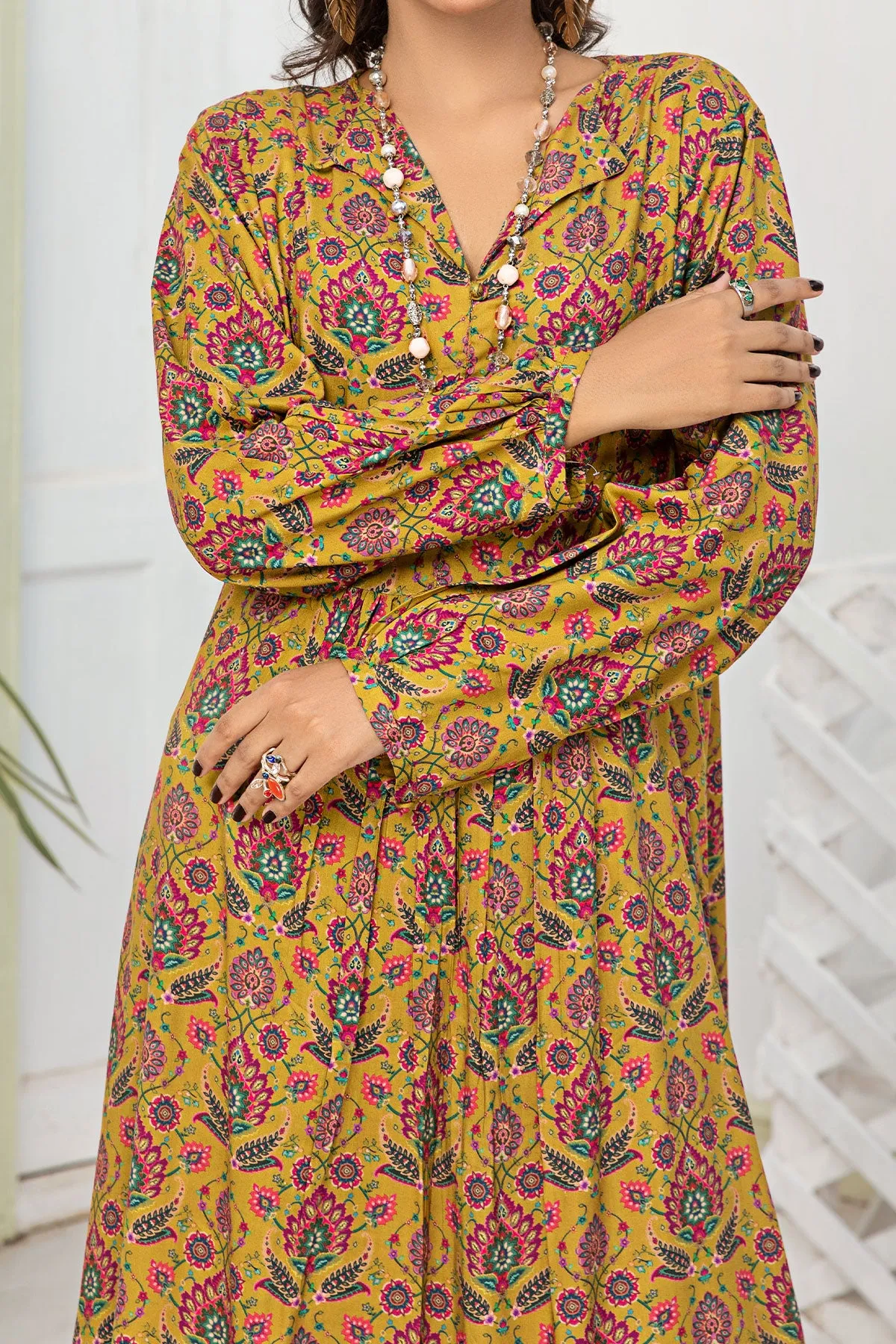 1PIECE DIGITAL PRINT LINEN KURTA  | DPLK-67