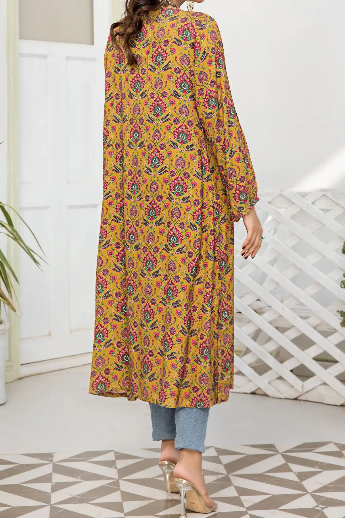 1PIECE DIGITAL PRINT LINEN KURTA  | DPLK-67