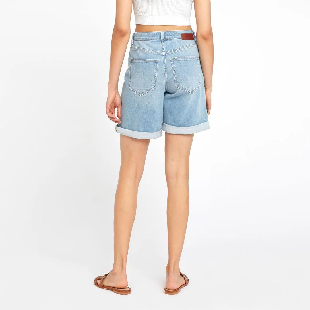 Abby Midi Shorts Chalk Blue