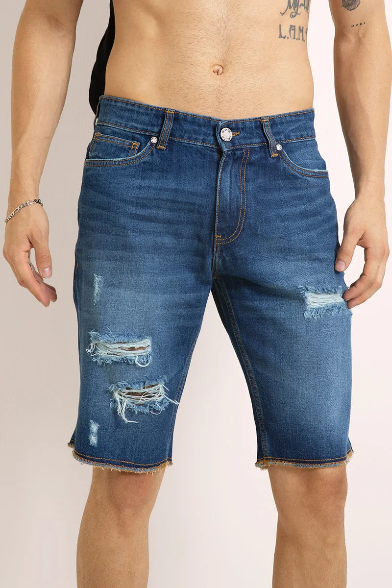 Advent Blue Denim Shorts