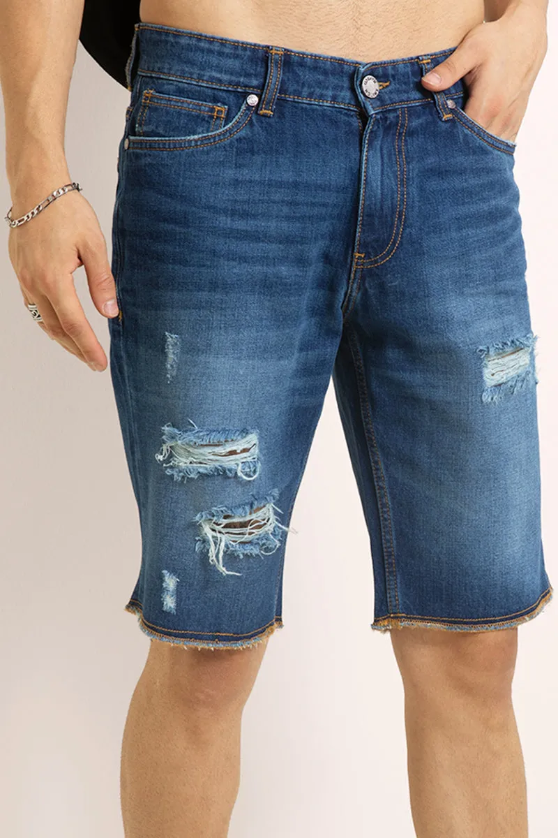 Advent Blue Denim Shorts