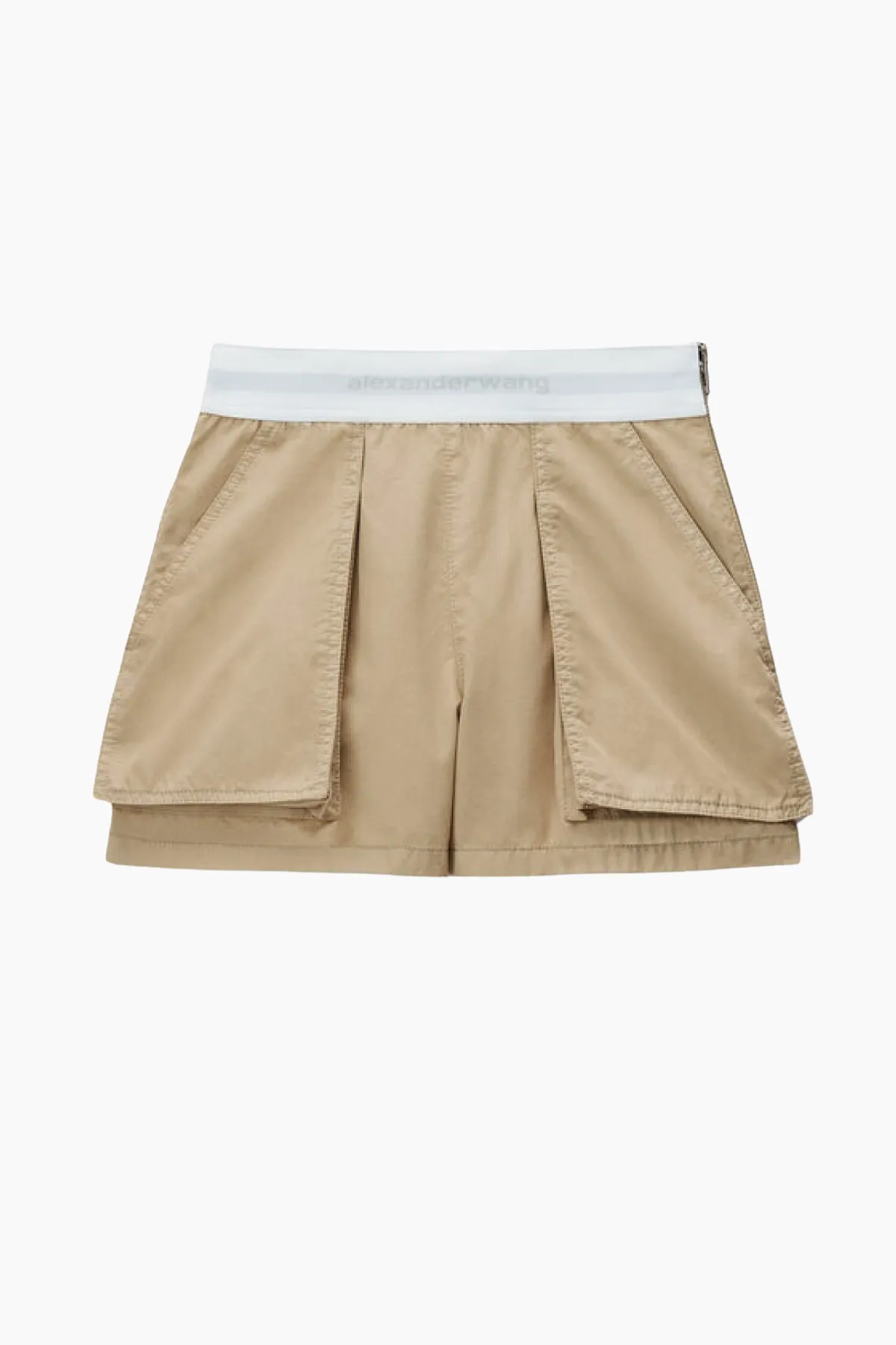 Alexander Wang High Waisted Cargo Rave Shorts - Feather