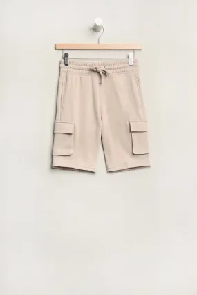 Amnesia Youth Fleece Cargo Shorts