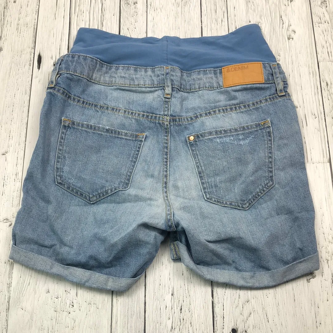 &DENIM maternity mid rise distressed shorts - Ladies M/8