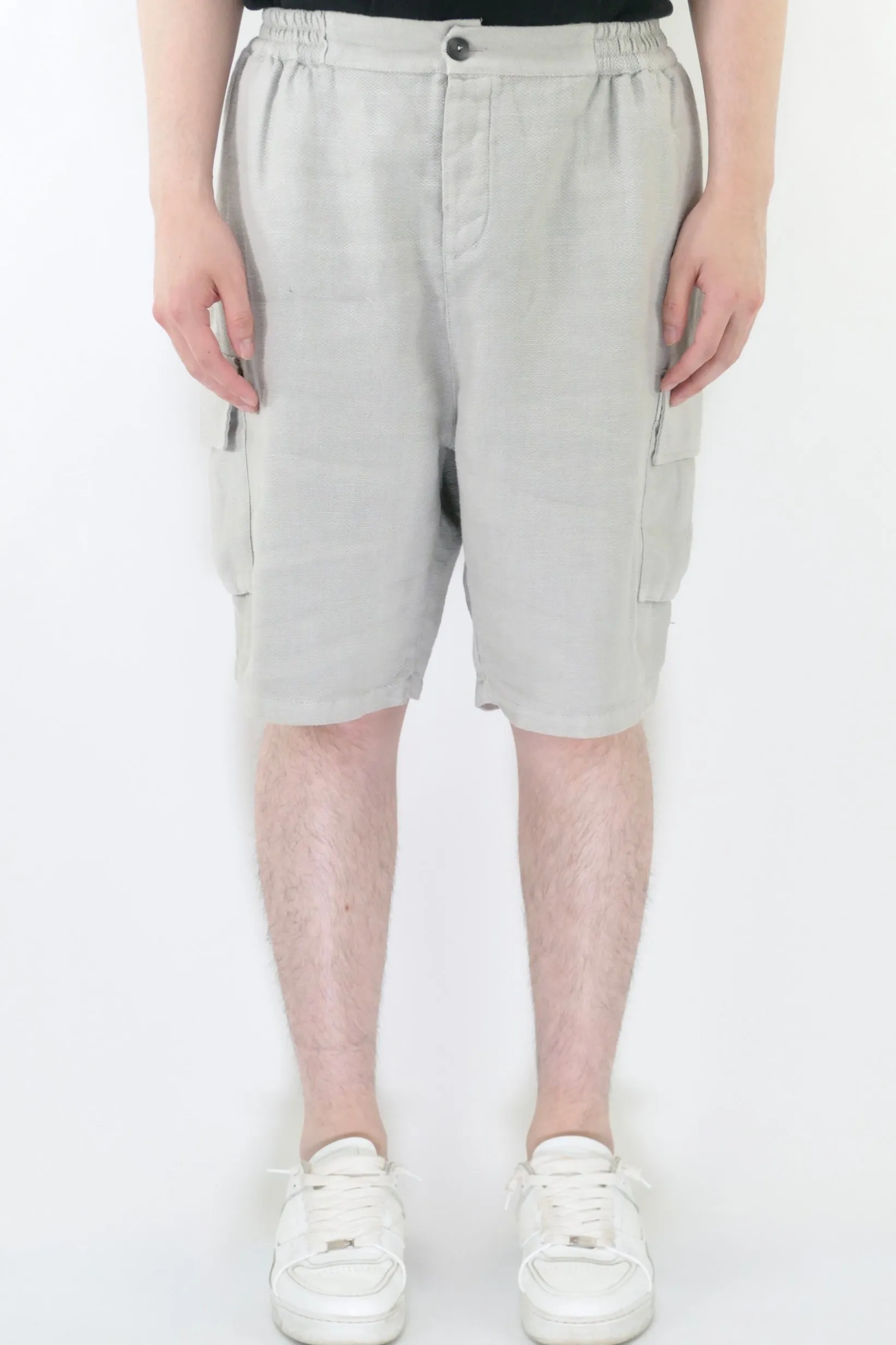 Athoa Bermuda Cargo Shorts - Grey