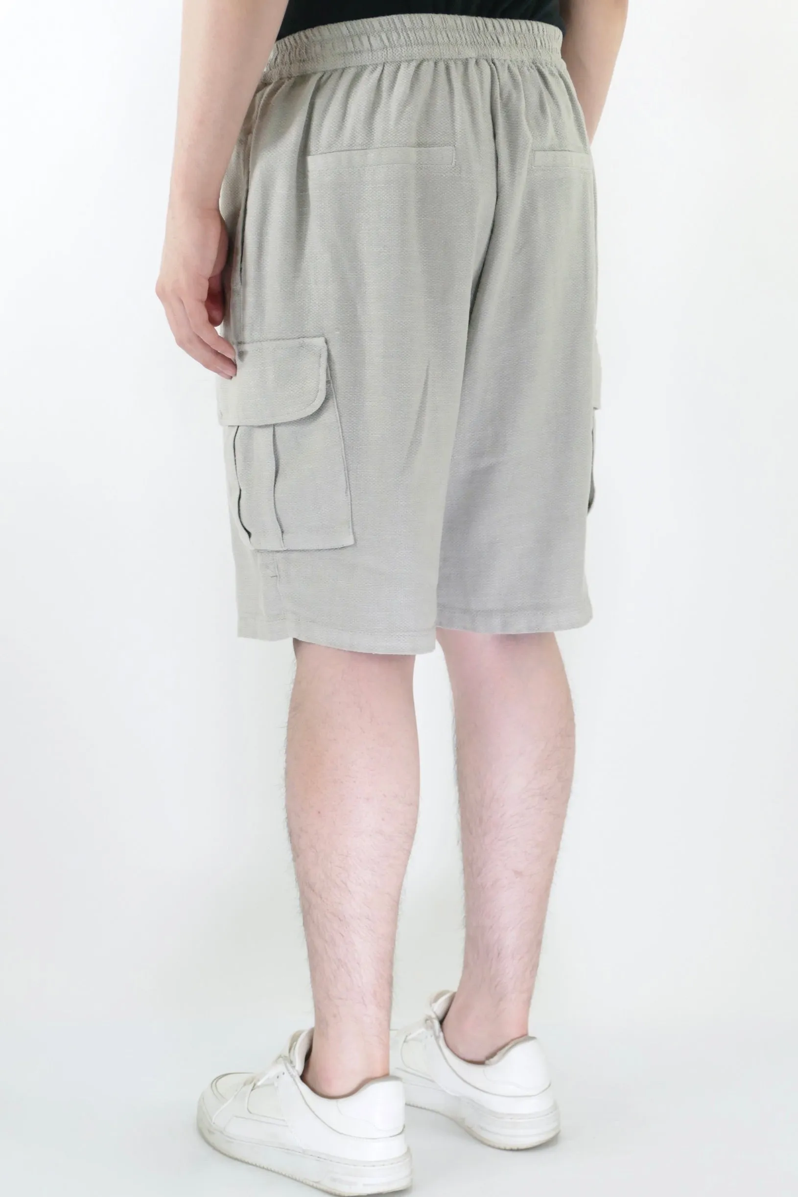 Athoa Bermuda Cargo Shorts - Grey