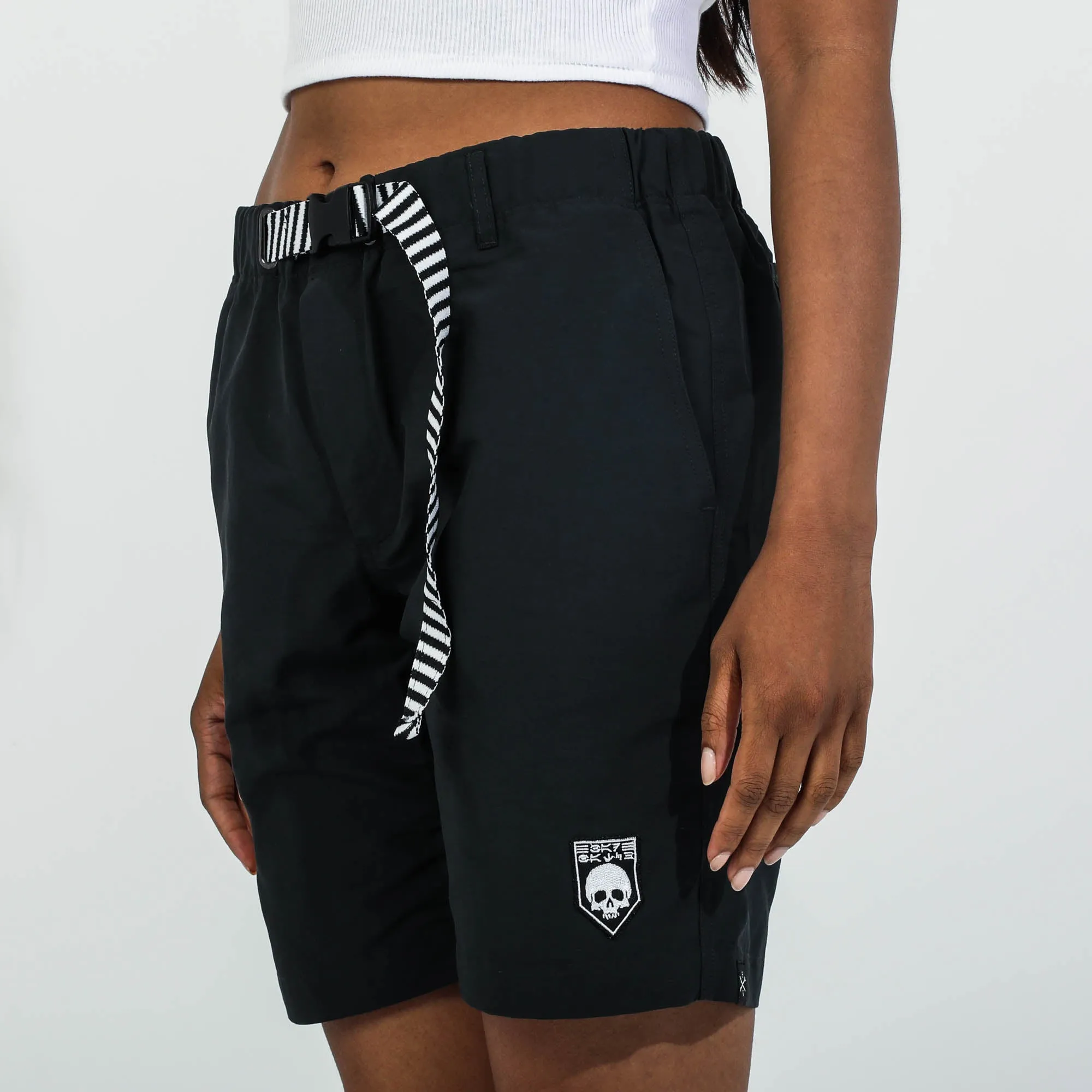 Bad Batch Black Belted Cargo Shorts