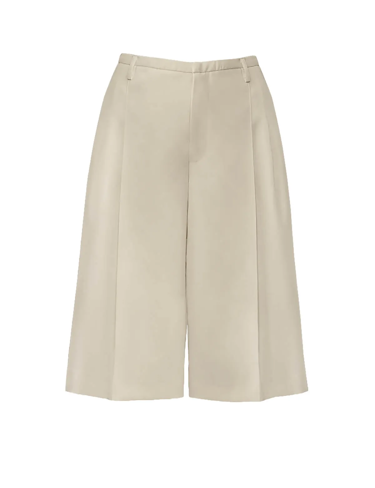 Beige Bermuda Suit Shorts