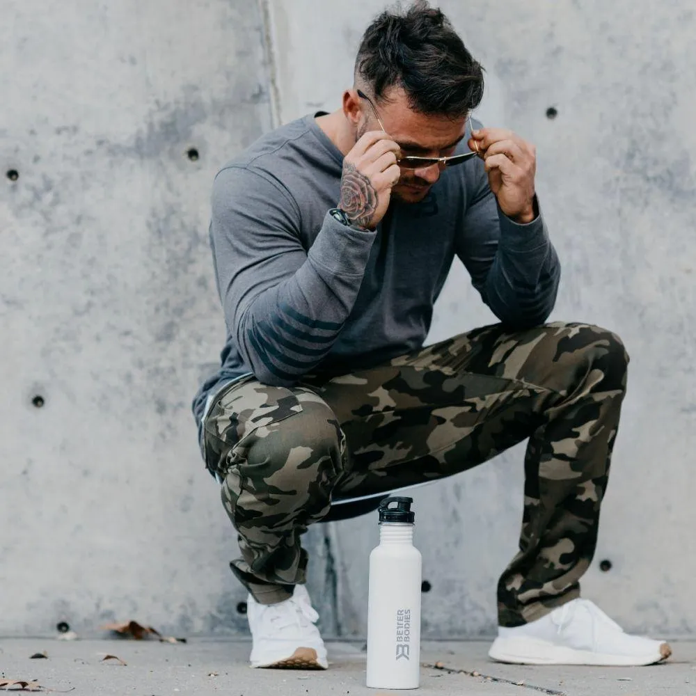 Better Bodies Harlem Cargo Pants - Military Camo