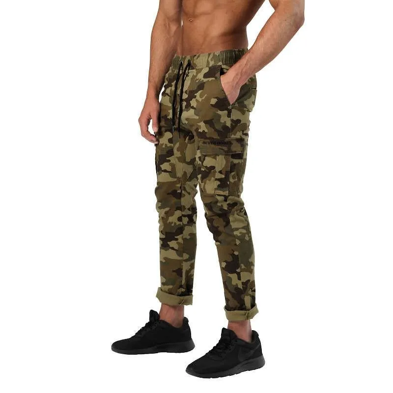 Better Bodies Harlem Cargo Pants - Military Camo