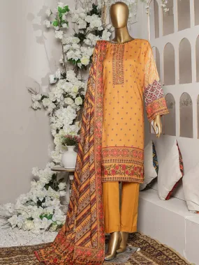 Bin Saeed Mustard Winter Linen Suit