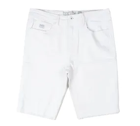 BORN FLY DENIM SHORTS WHITE - 2303D4692