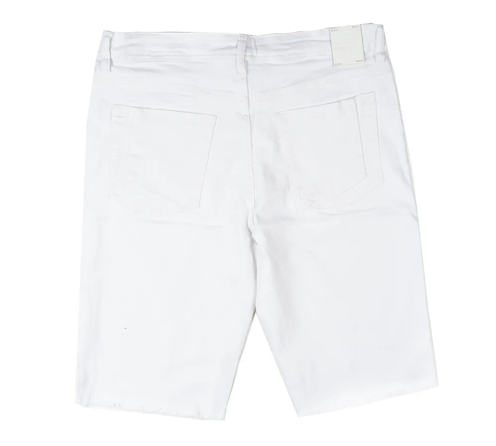 BORN FLY DENIM SHORTS WHITE - 2303D4692