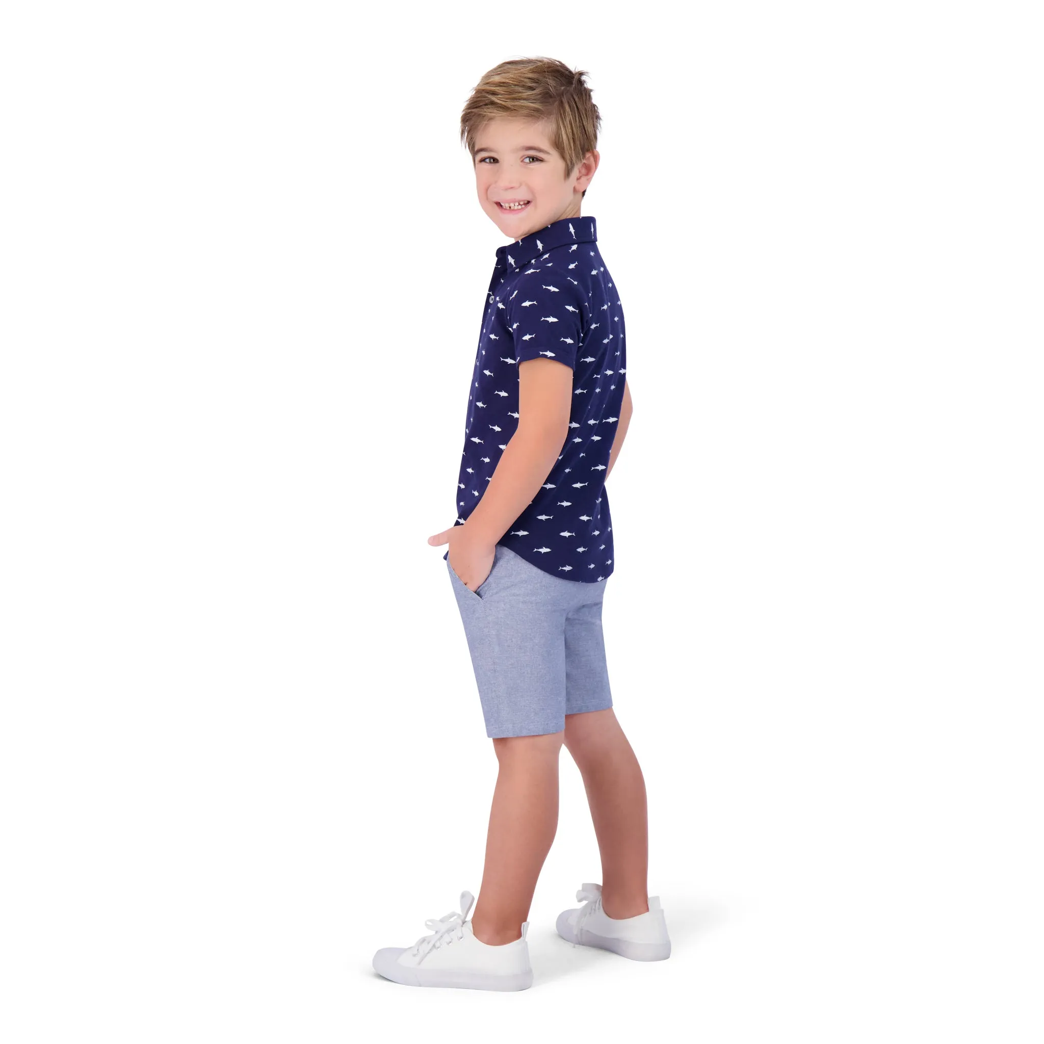 Boys Chambray Shorts