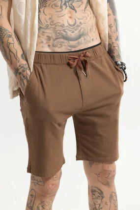 Brocky Brown Linen Shorts