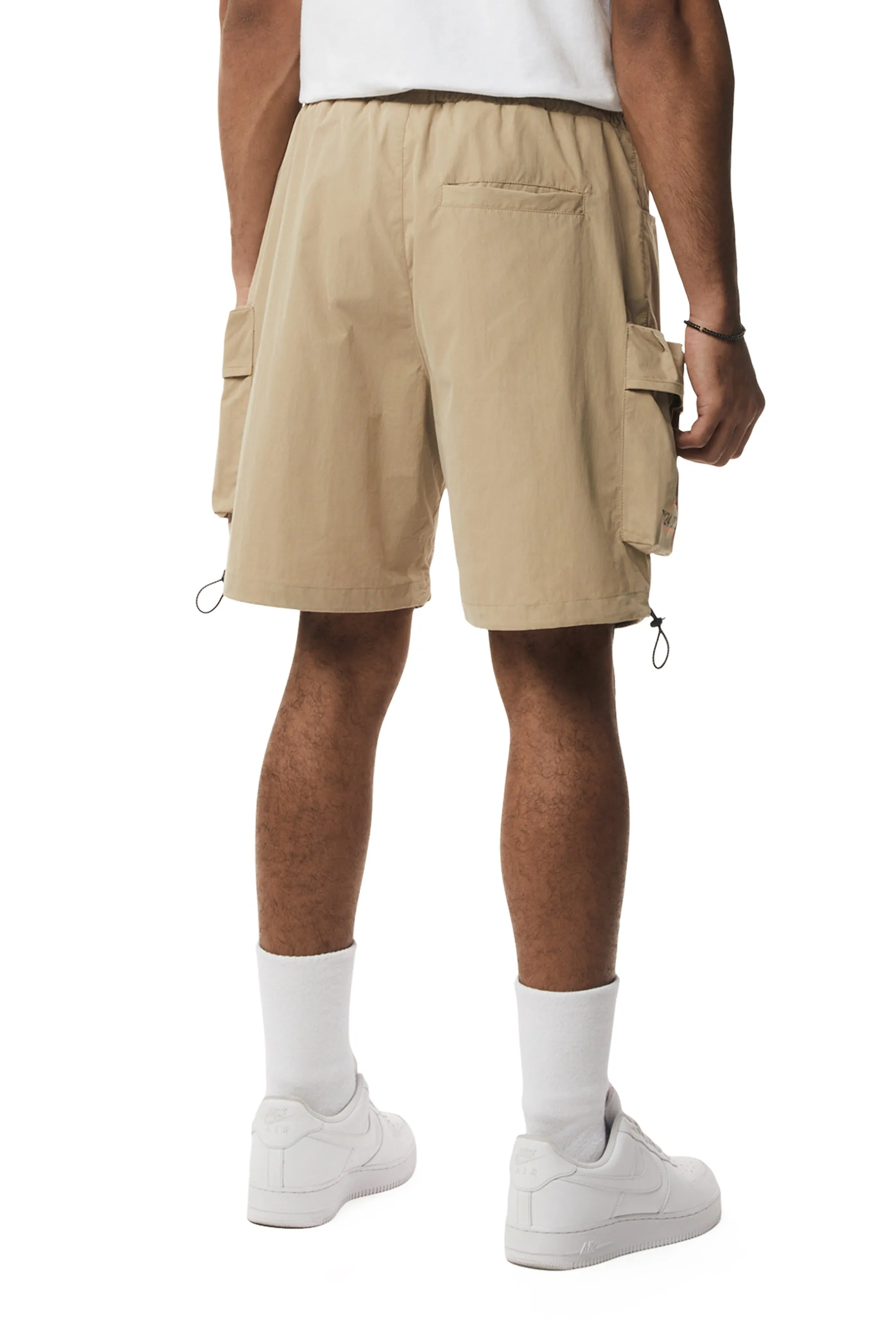 Brushed Cargo Shorts - Khaki