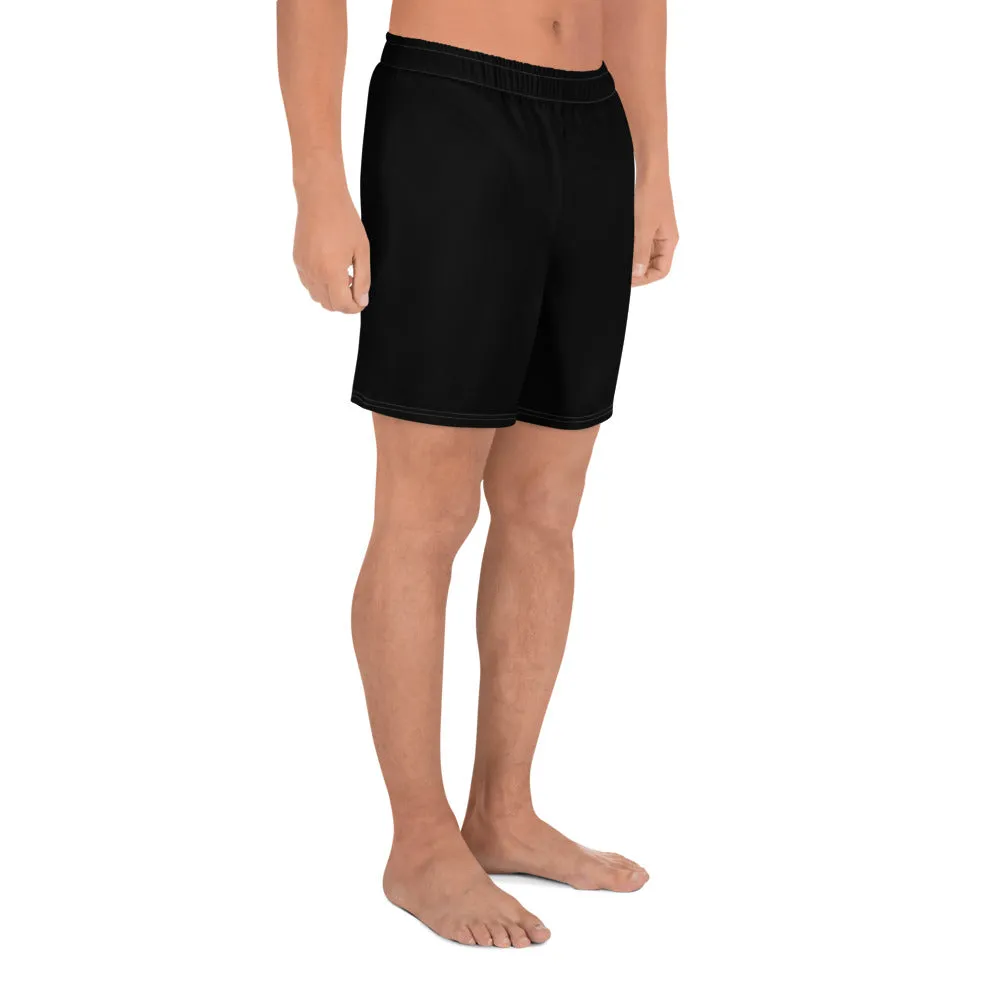 Bulldog Black Men's Athletic Long Shorts