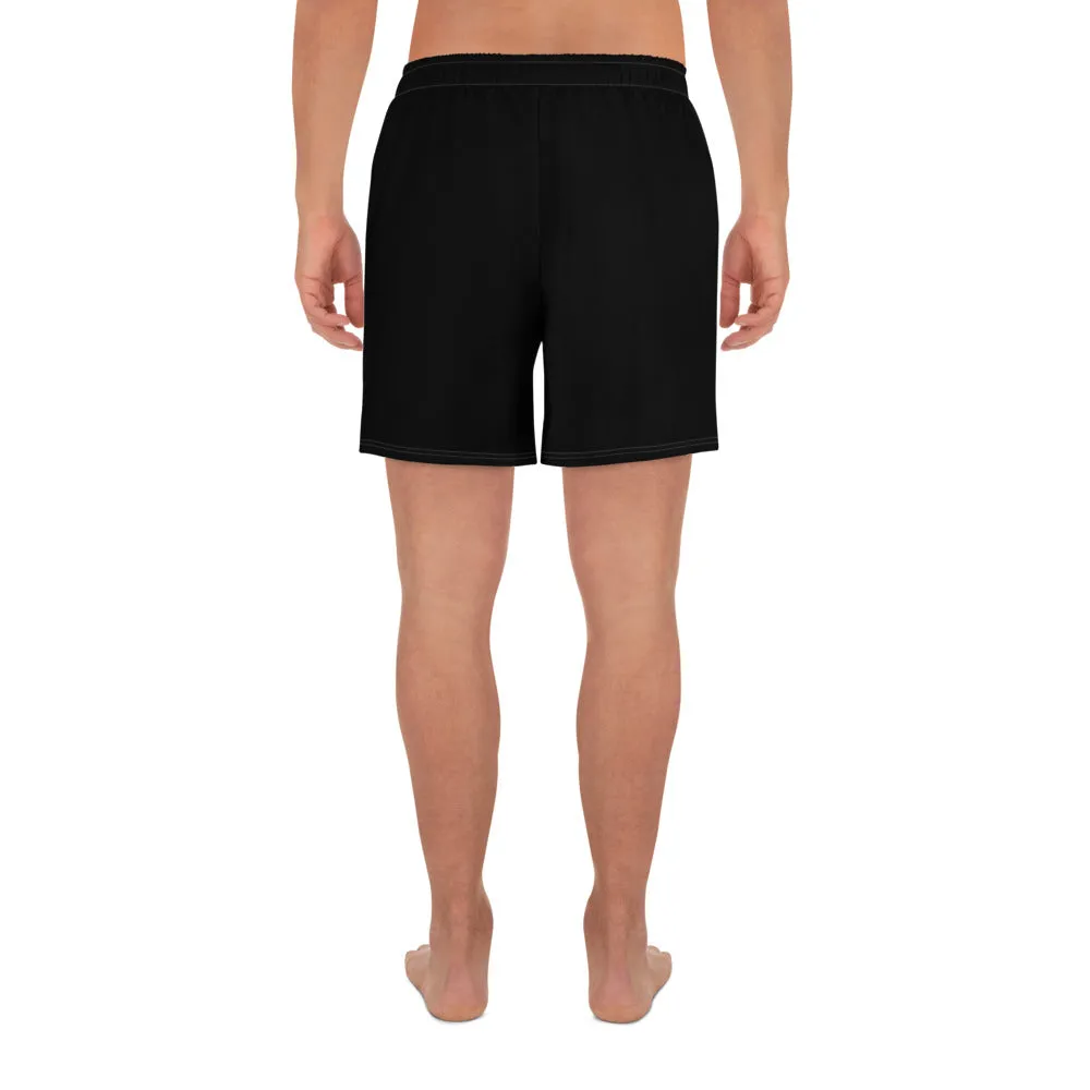 Bulldog Black Men's Athletic Long Shorts