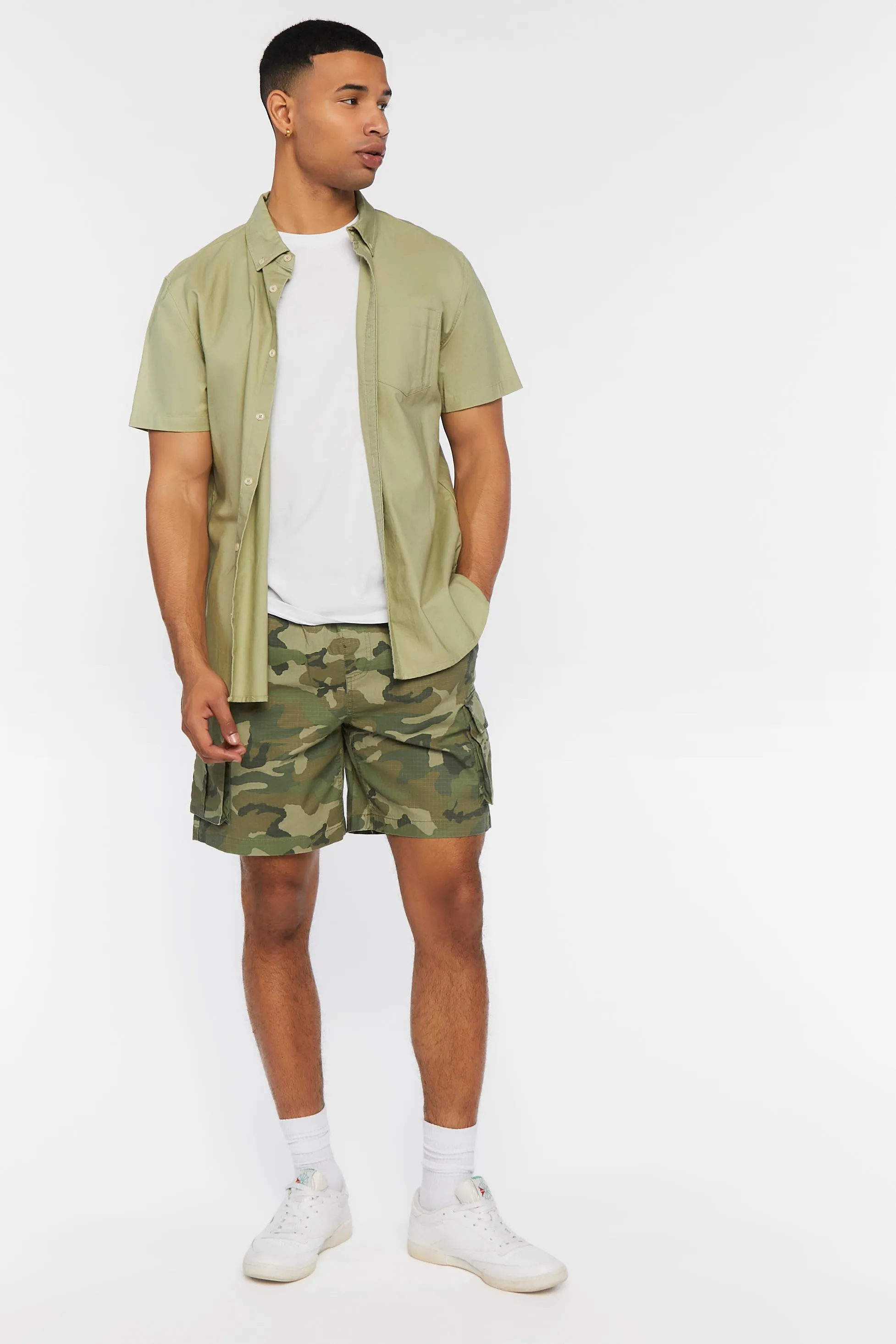 Camo Drawstring Shorts