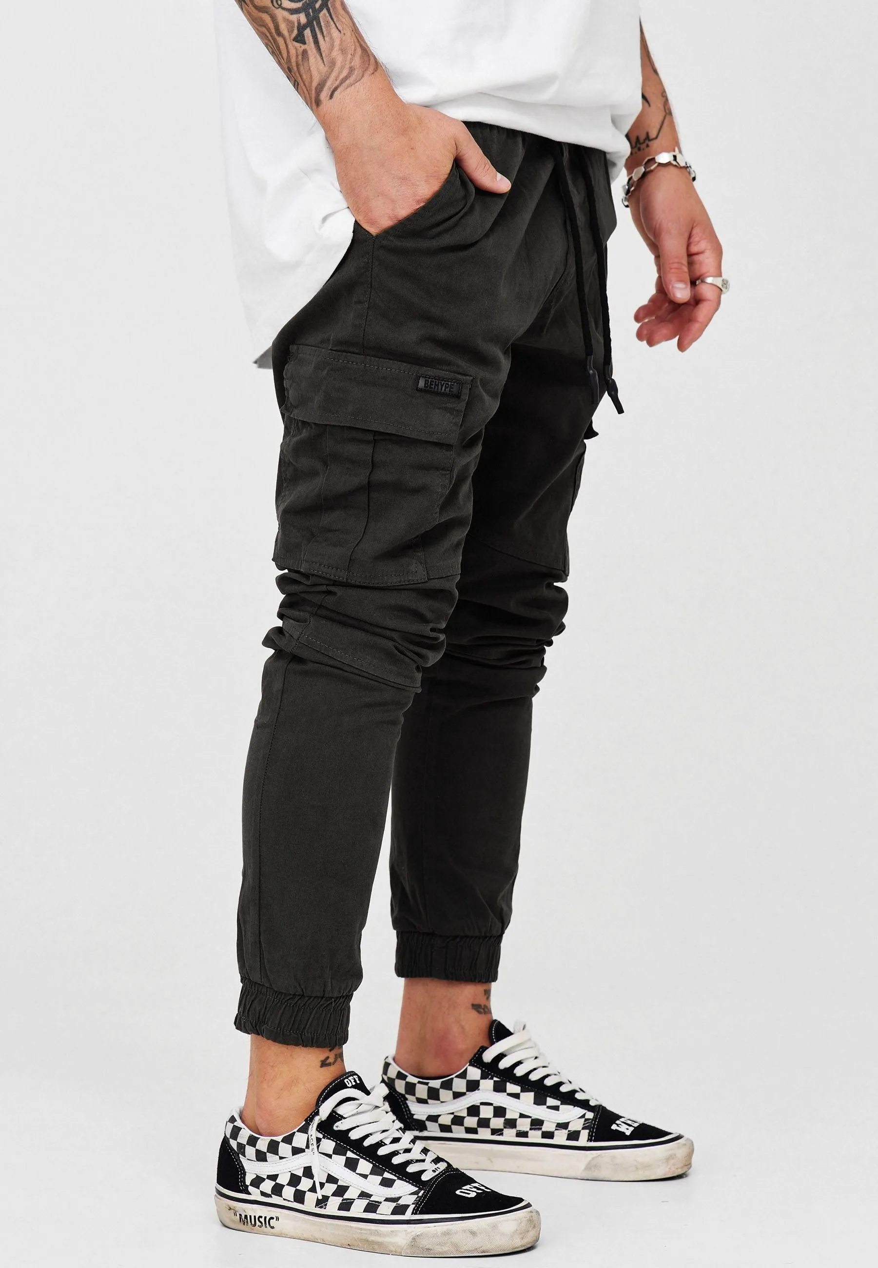 Cargo Jogger Chino Dunkelgrau 3839