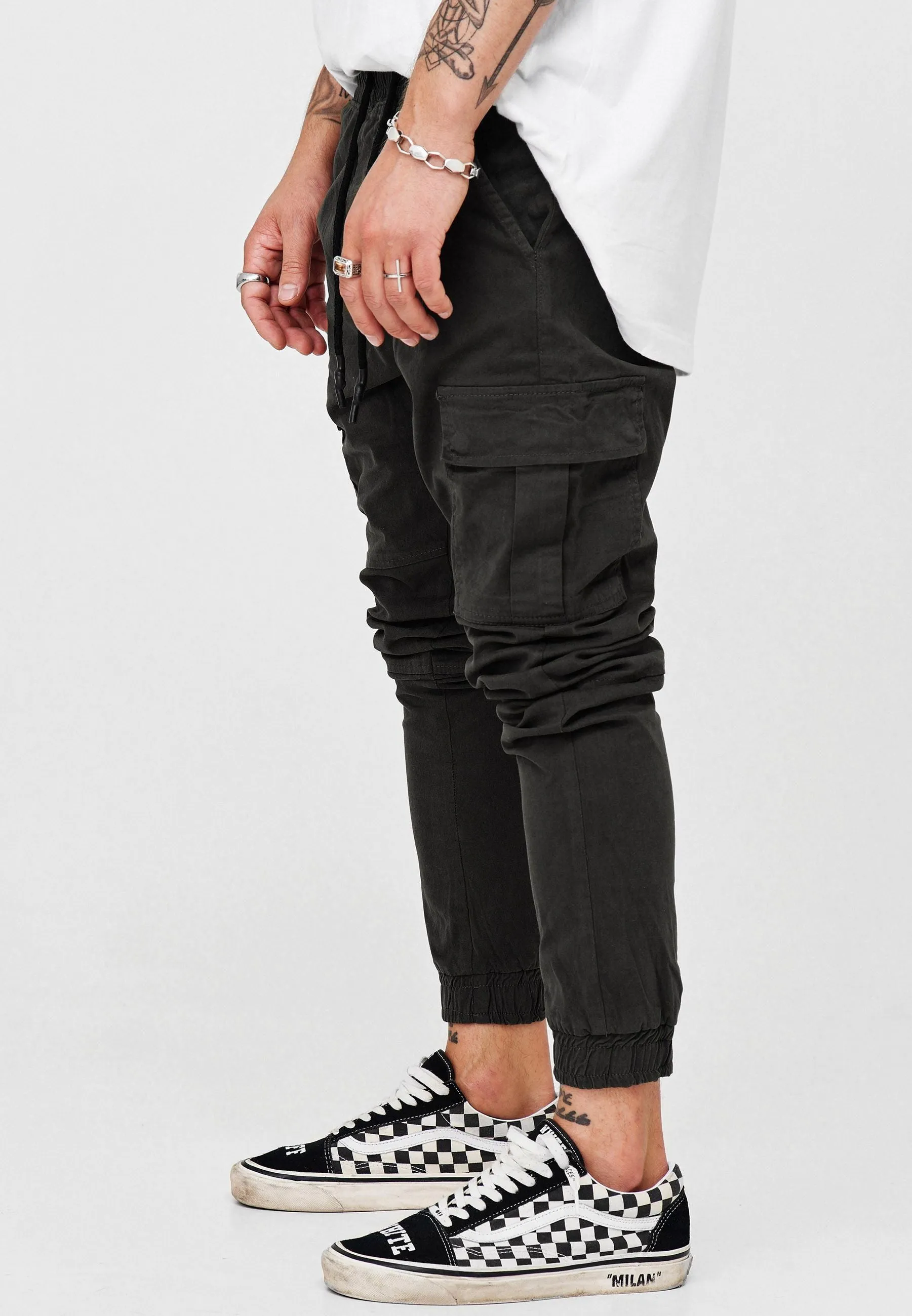 Cargo Jogger Chino Dunkelgrau 3839