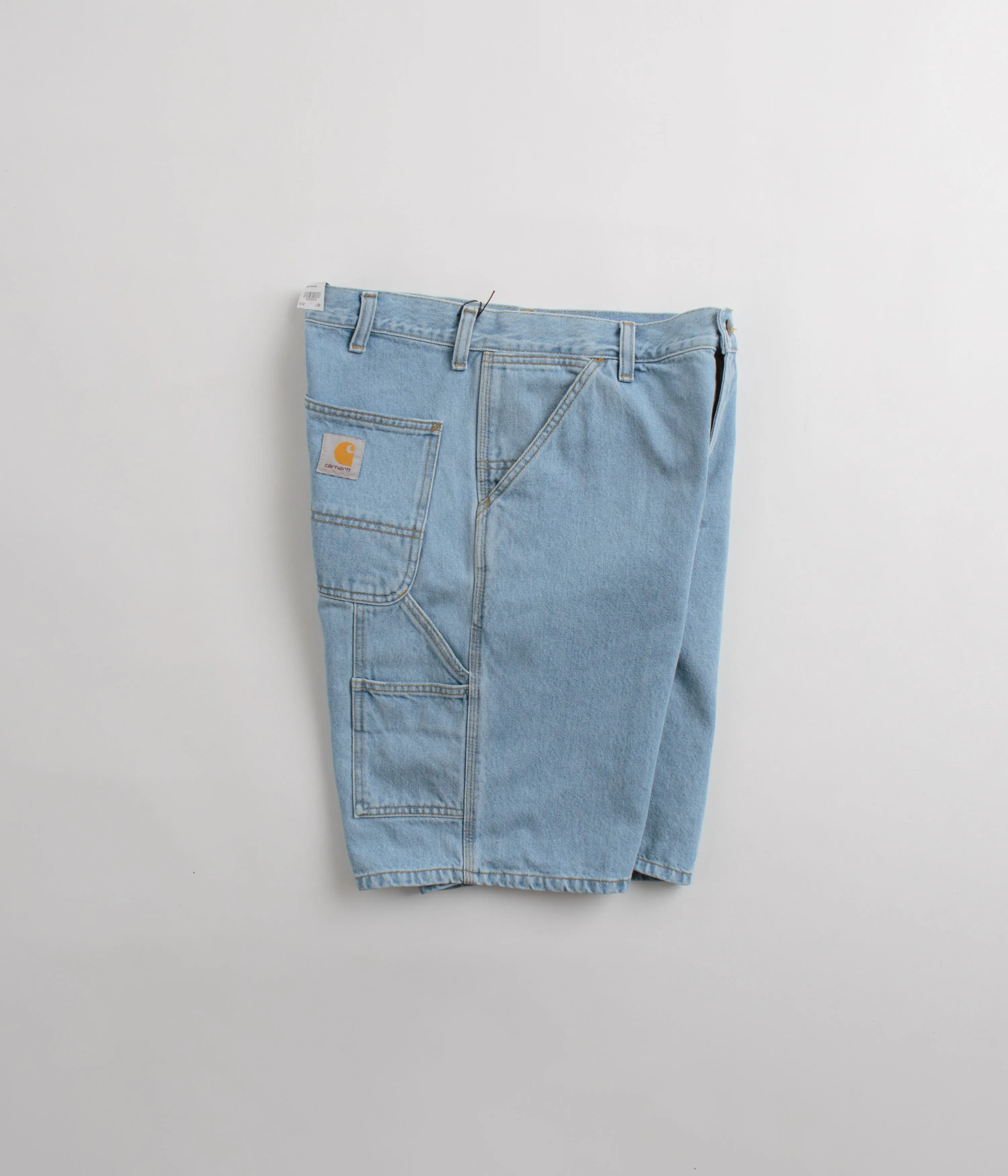 Carhartt Single Knee Shorts - Heavy Stone Bleached Blue