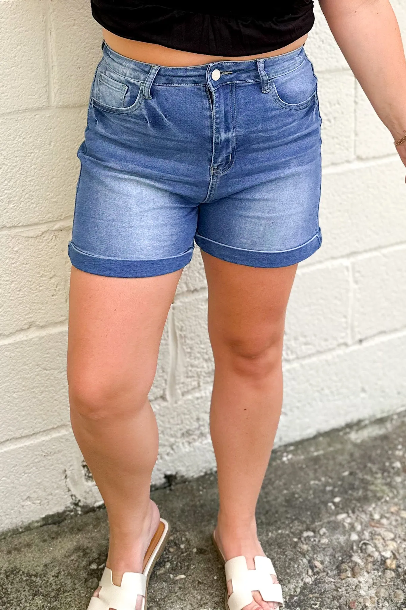 Carry On Your Way Denim Shorts