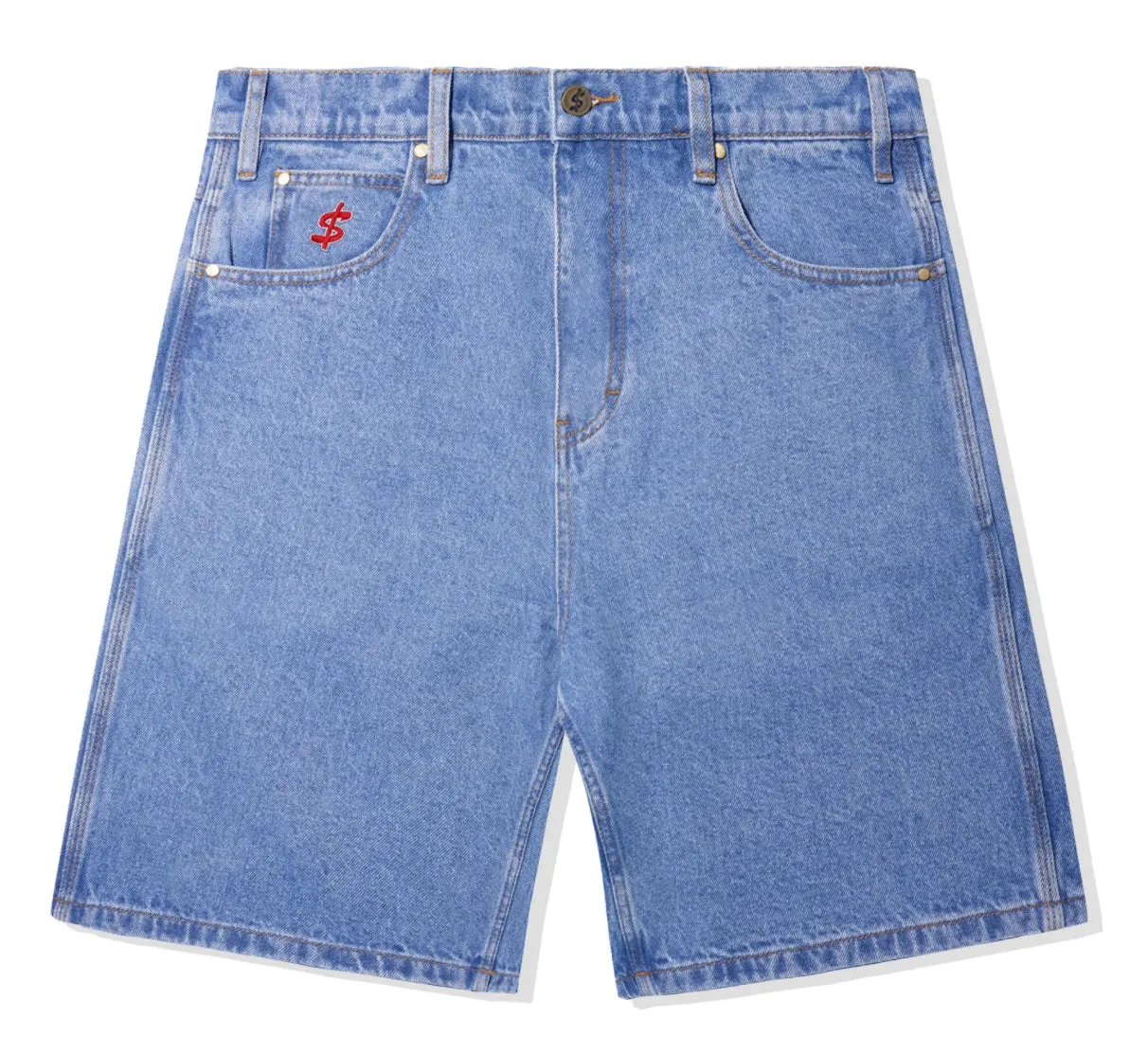 Cash Only Logo Denim Jorts / Washed Indigo