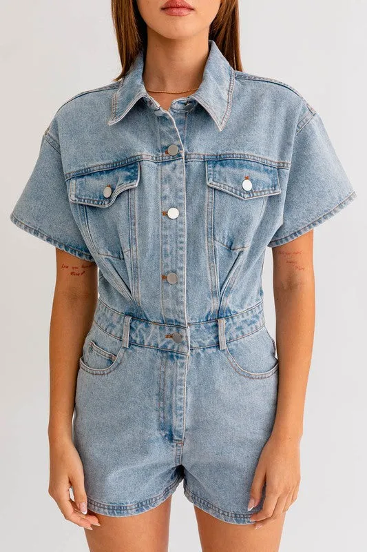 Chloe Denim Romper