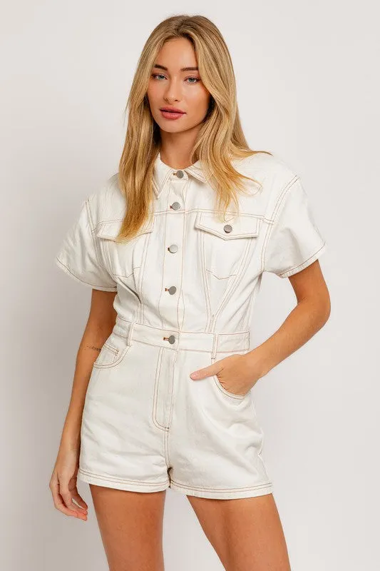 Chloe Denim Romper