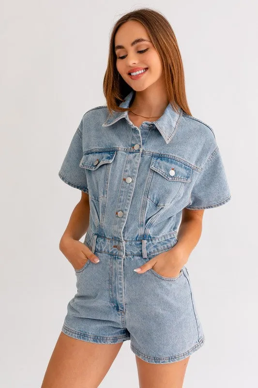 Chloe Denim Romper