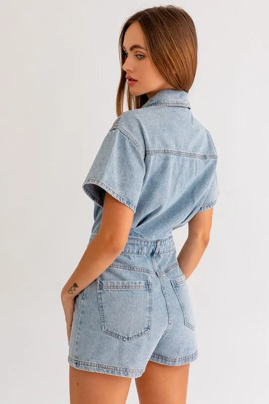 Chloe Denim Romper