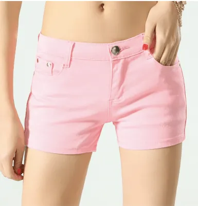 COLOR PARTY DENIM SHORTS