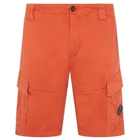 CP COMPANY Lens Cargo Shorts Orange