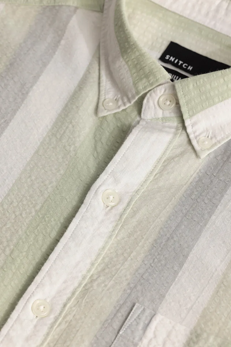 Dapper Stripe Moss Green Shirt