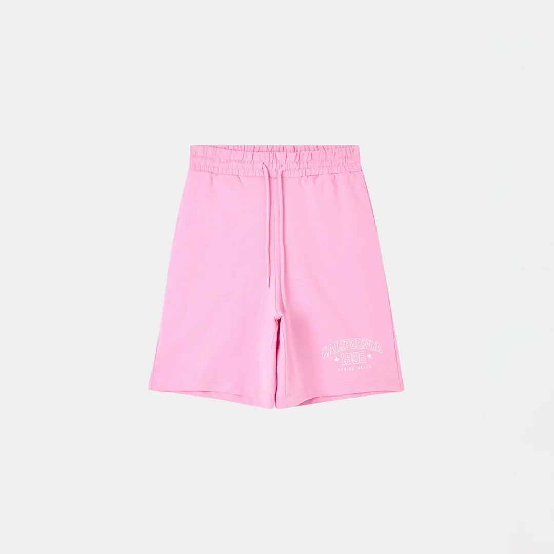 Drawstring Closure Bermuda Shorts