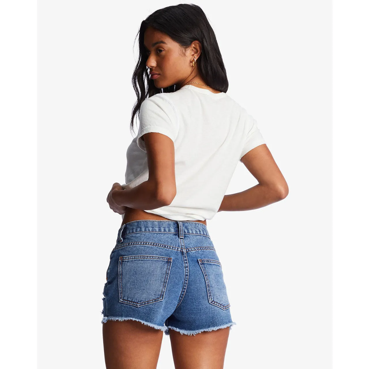 Drift Away Frayed Denim Shorts | 4 Colors