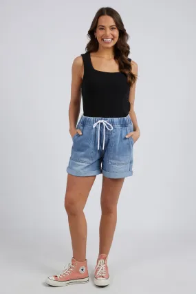 Emma Blue Wash Denim Relaxed Short