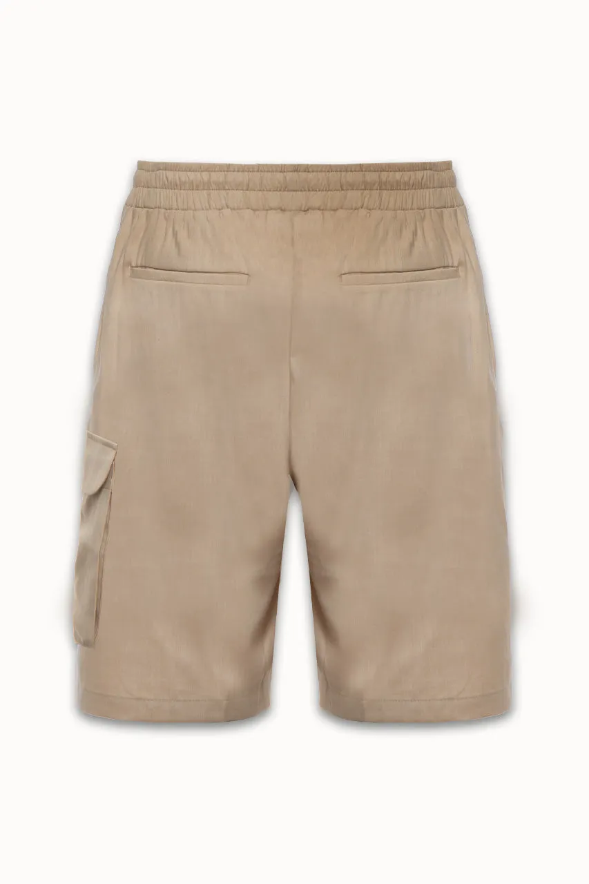 Family First Cargo Shorts - Beige