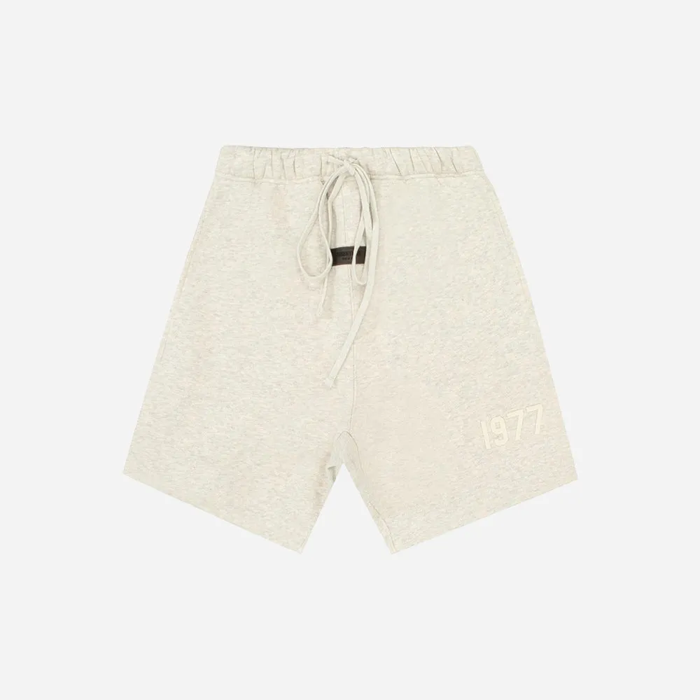 FEAR OF GOD ESSENTIALS SHORTS LIGHT OATMEAL