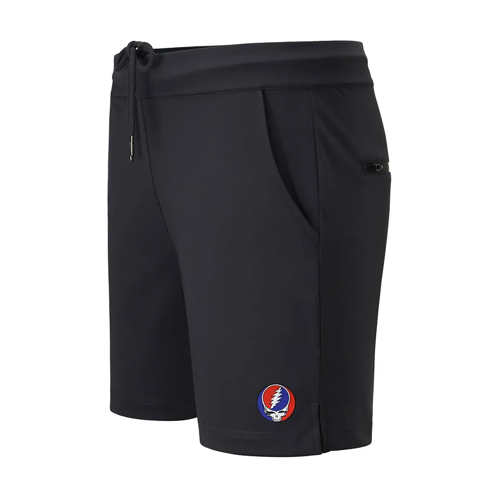 Grateful Dead | Premium Athletic Short | Dark Grey With Stealie