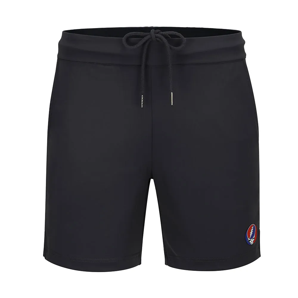 Grateful Dead | Premium Athletic Short | Dark Grey With Stealie