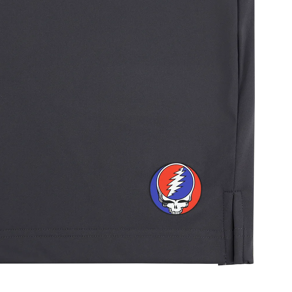 Grateful Dead | Premium Athletic Short | Dark Grey With Stealie