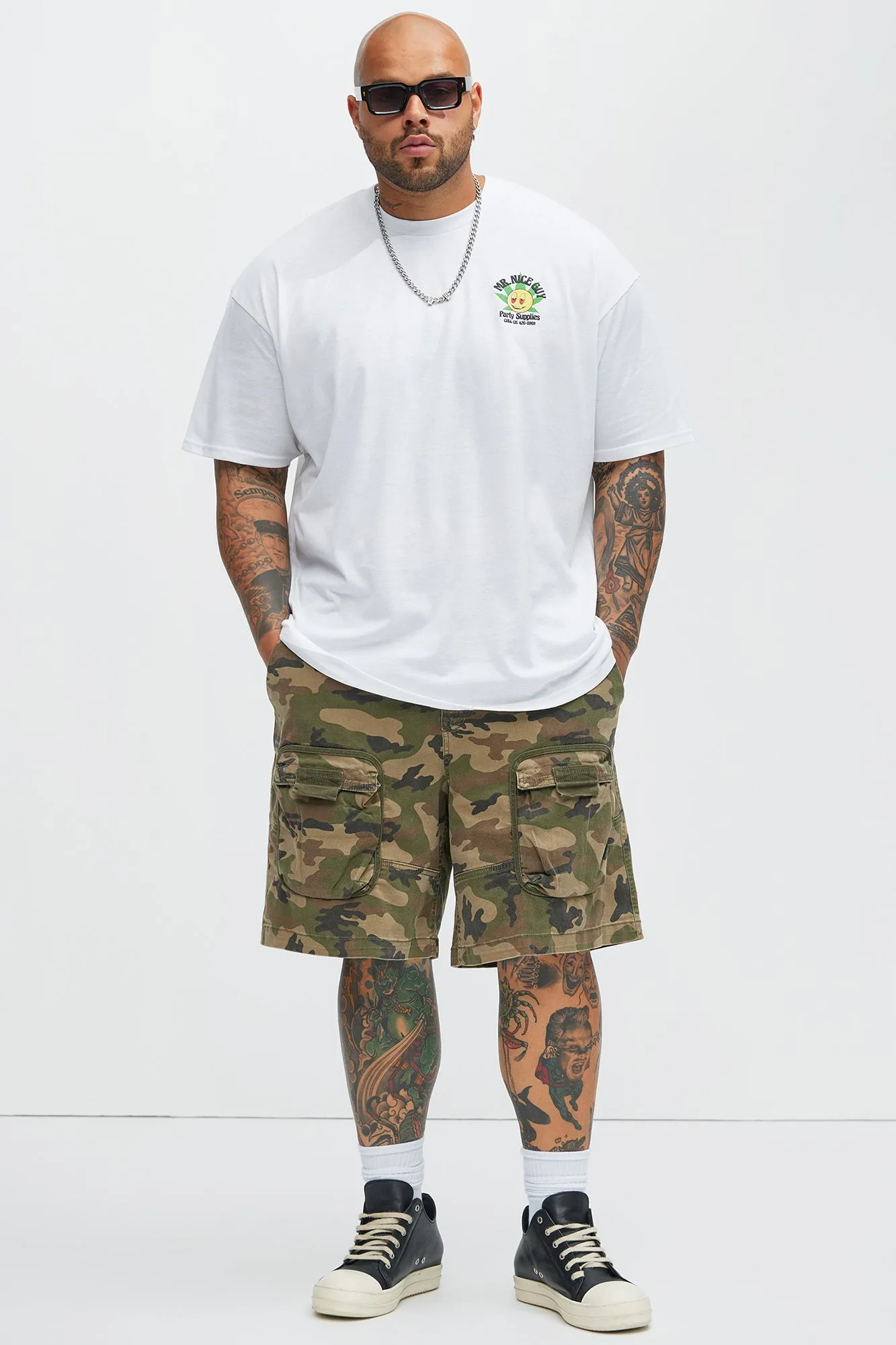 Hawk Cargo Relaxed Shorts - Camouflage