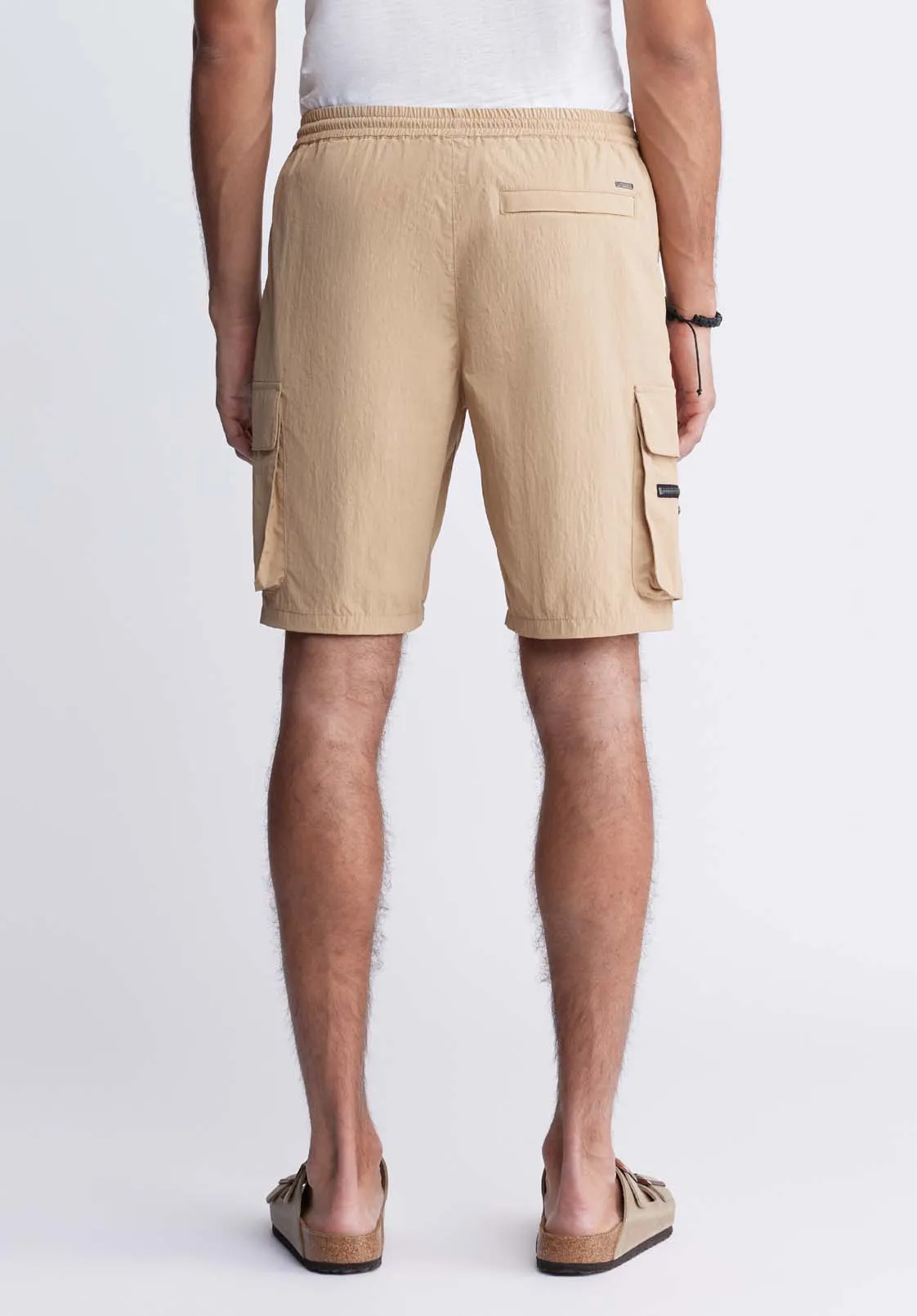 Hult Men’s Drawstring Shorts in Tan - BM24342