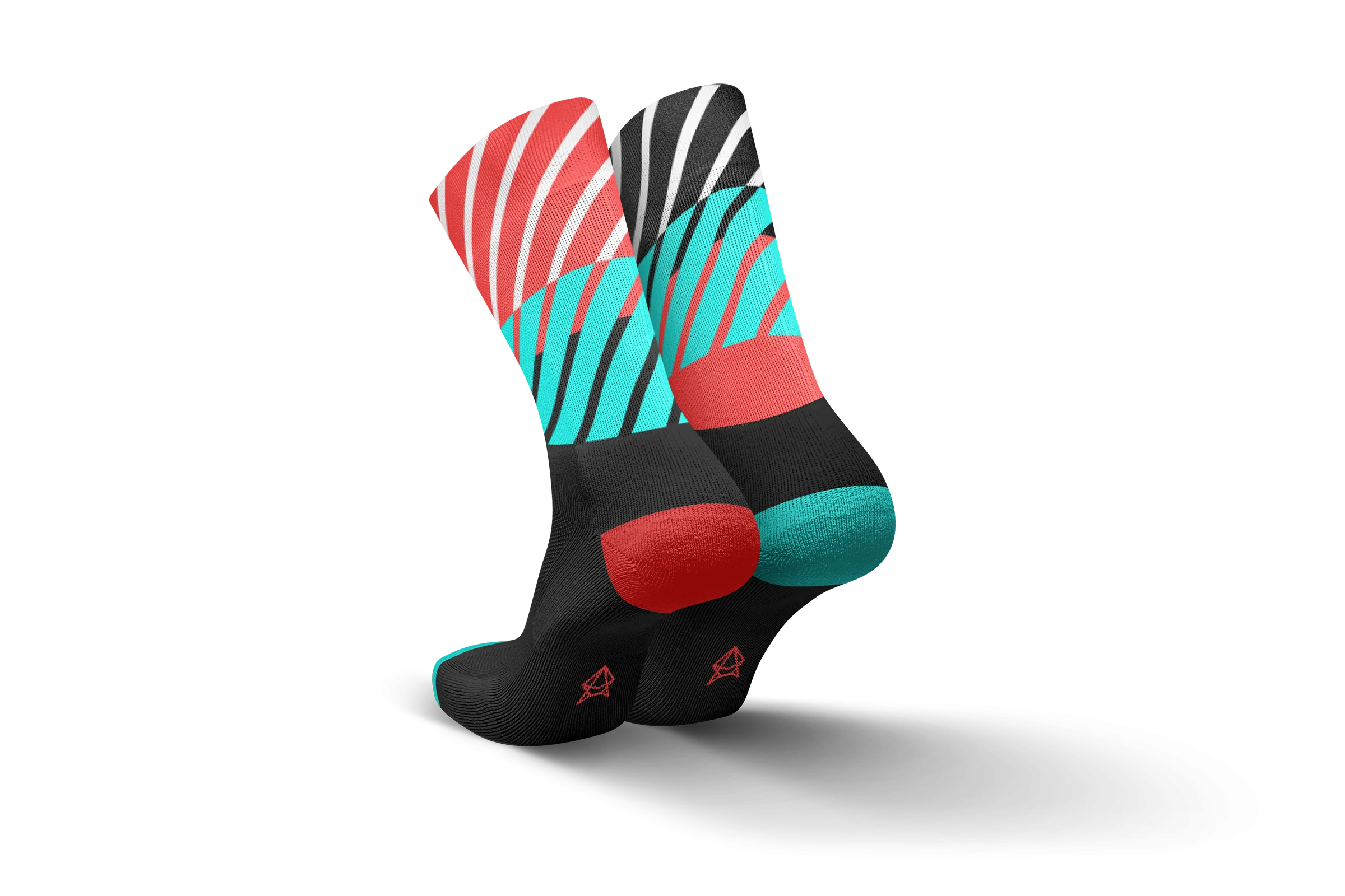 INCYLENCE Running Diagonals Black Inferno Long Sock