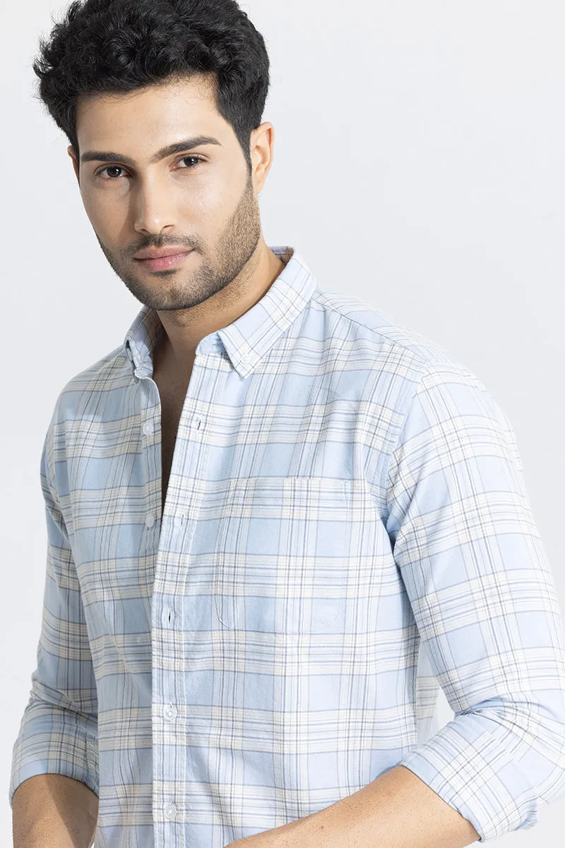 Interlock Plaid Blue Check Shirt