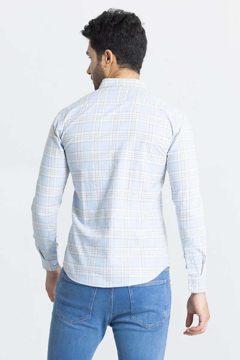 Interlock Plaid Blue Check Shirt