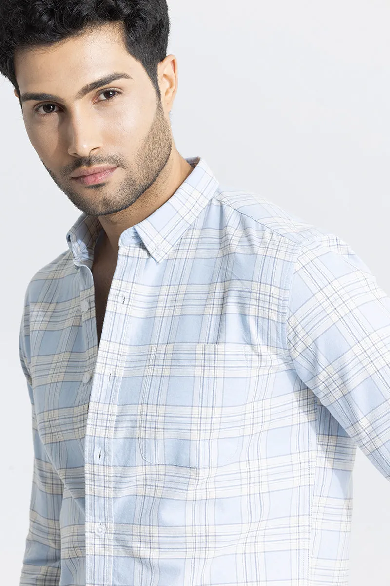 Interlock Plaid Blue Check Shirt