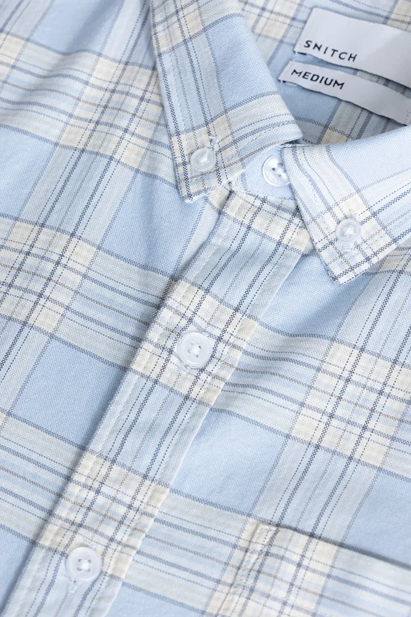 Interlock Plaid Blue Check Shirt